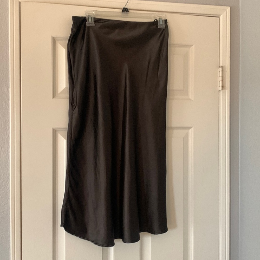 black midi skirt